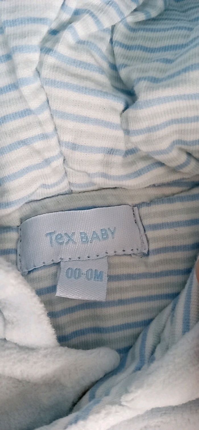 Ensemble 3 pièces bleu T 0 mois - photo numéro 5