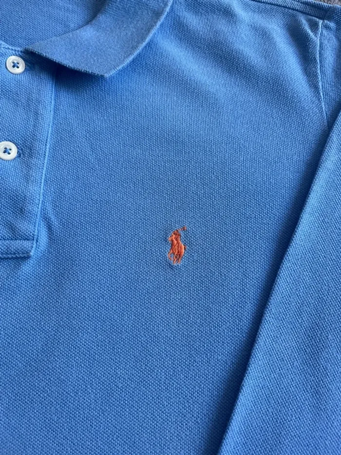 Polo Ralph Lauren manches longues bleu ciel – Taille M - photo numéro 2