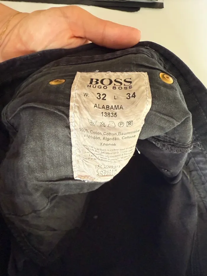 Jean droit vintage Hugo boss en bon état noir taille 40 - photo numéro 7
