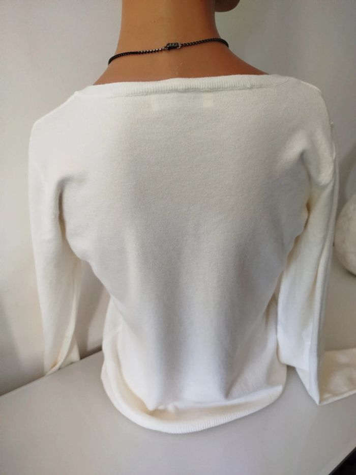 #pull#écru#TU - photo numéro 4