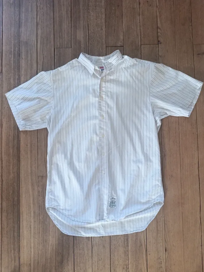 Chemise a rayures manches courtes Levi's Strauss & co taille M