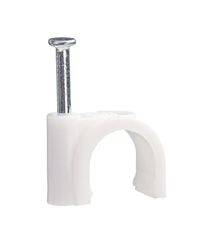 X20 Collier de Fixation avec Clou – Zenitech – Ø 7 mm Neuf