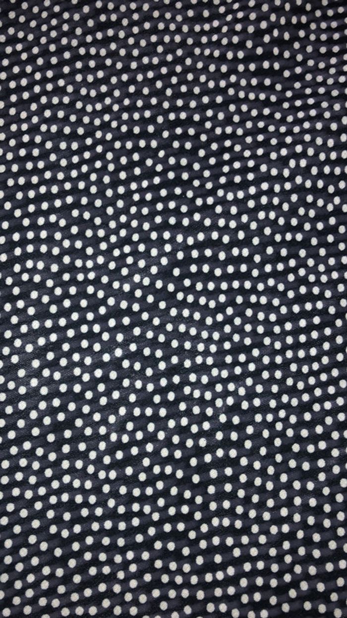 Zara - Jupe mi longue légère - noir à pois blanc - T42 - photo numéro 3