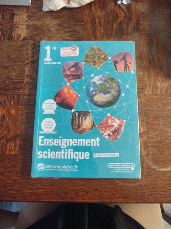 Livre enseignement scientifique 1 ère