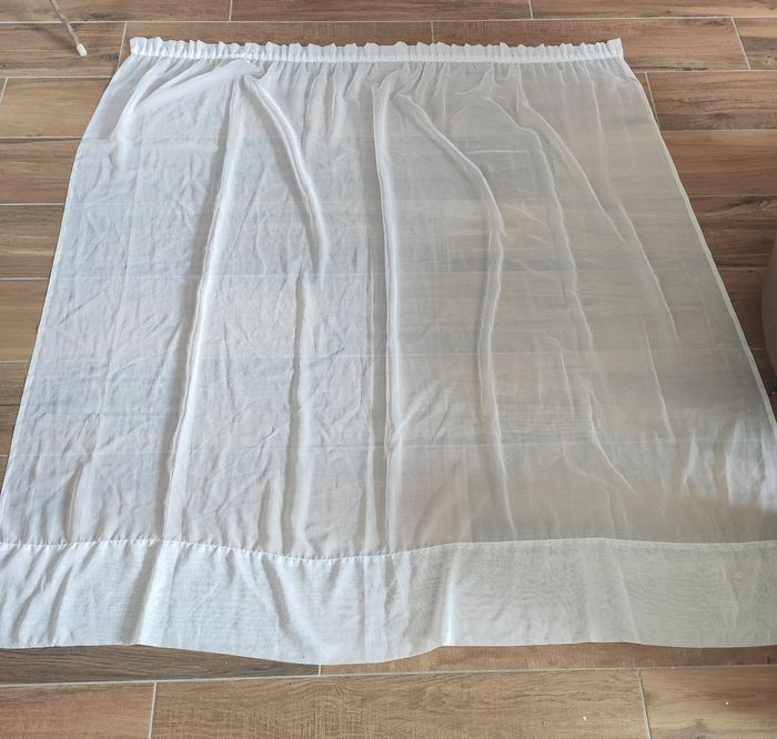 Double rideaux blanc