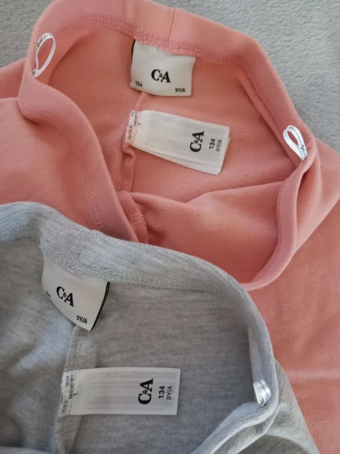 Lot de 2 leggings fille intérieur molleton 8/9 ans - photo numéro 3