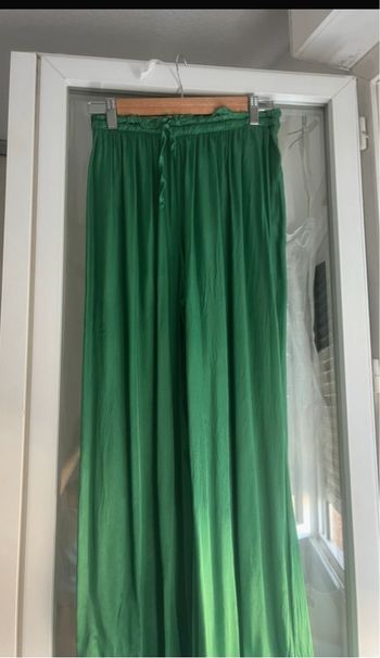 Pantalon fluide vert  large neuf