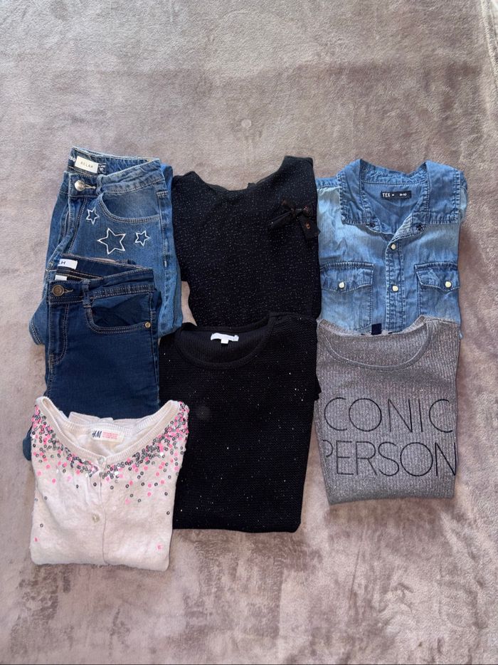 Lot de 7 vêtements fille taille 10 ans en très bon état - photo numéro 9