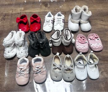 Lot paire chaussure bébé semelles molles