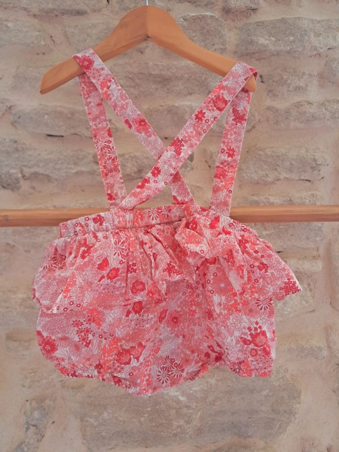 Neuf avec 🏷 bandeaux en 🎁 Bloomer à bretelle jacadi liberty Margaret Annie rose - photo numéro 3