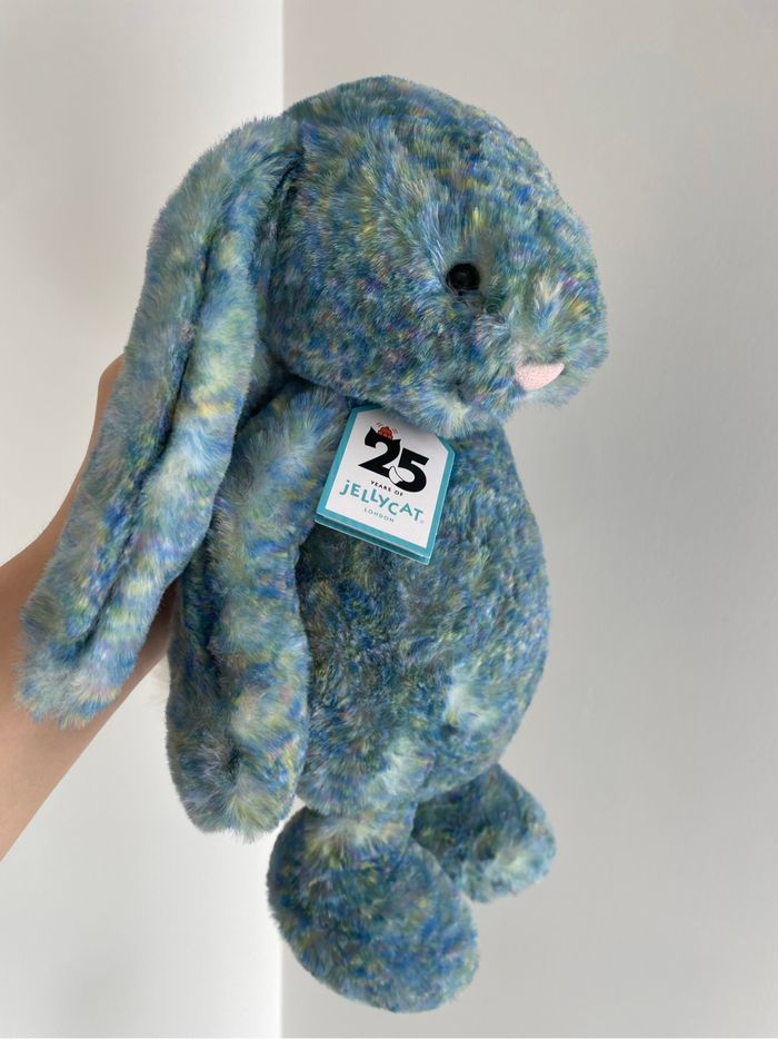 Peluche Jellycat Bashful Luxe Bunny Azure 💙 - photo numéro 8