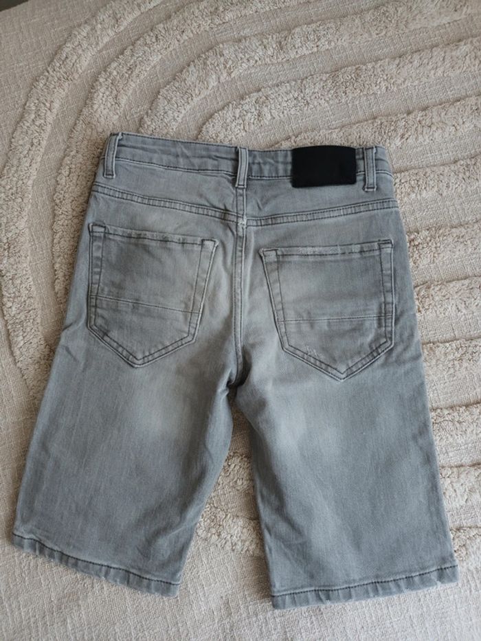 Short bermuda en jean gris Bizzbee 12 ans - photo numéro 2