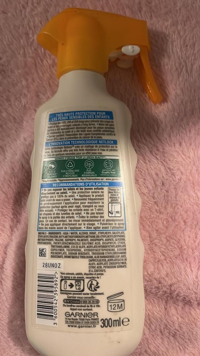 Garnier ambre solaire très haute protection format Généreux - photo numéro 2
