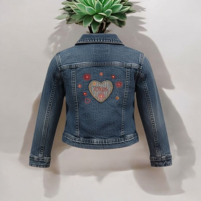 Veste en jean 6 ans Vertbaudet bleu marine - photo numéro 3