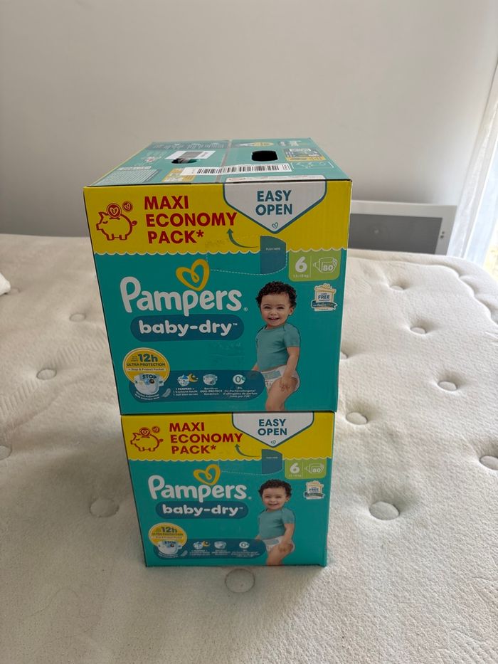 160 couches Pampers baby dry taille 6 - photo numéro 2