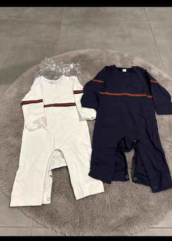 Lot de 2 grenouillère garçons 12-18 mois neuf