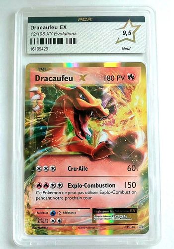 Carte Pokémon Dracaufeu EX 12/108 - XY Evolutions - FR - PCA 9,5