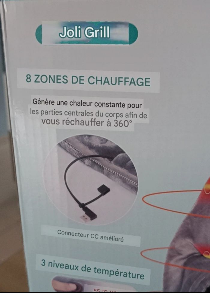 Couverture poncho chauffante - photo numéro 4