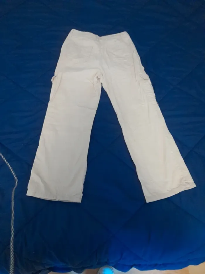 Pantalon cargo beige taille 12 ans - photo numéro 4