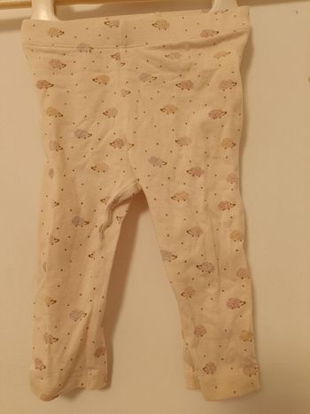 Legging écru motifs hérissons - Kiabi - 12 mois