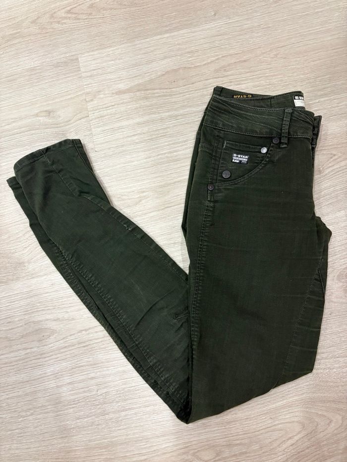 Pantalon vert kaki Gstar - photo numéro 5