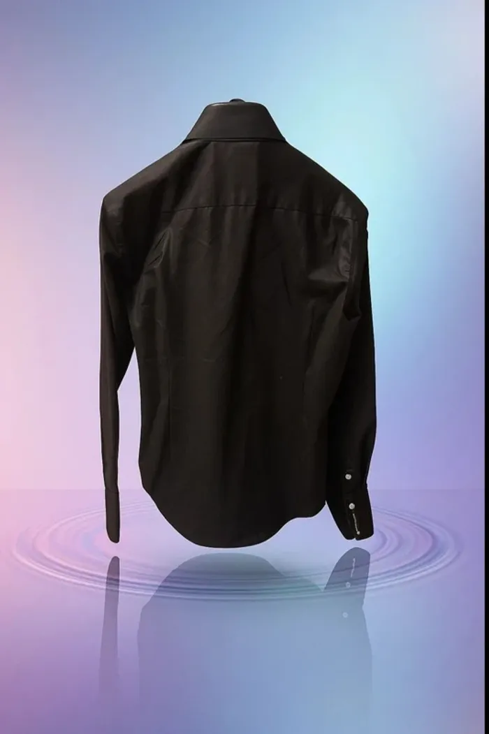 Chemise Homme Noir Élégance Nocturne - photo numéro 2