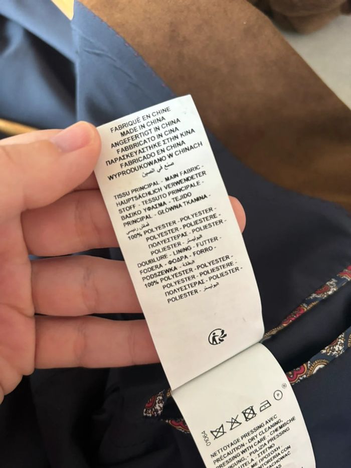 Veste de costume Devred marron effet daim Taille 50 - photo numéro 13