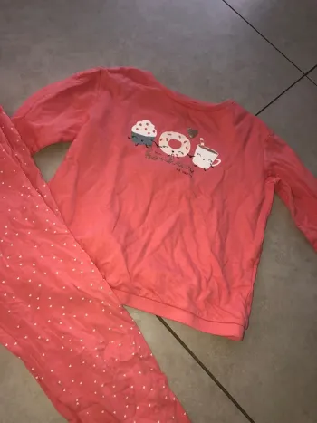 Pyjama fille rose  automne