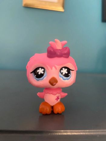 Oiseau rose chouette, hibou LPS #496