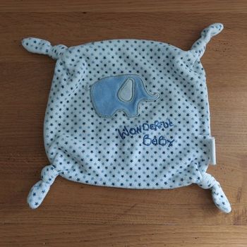 Doudou plat éléphant wonderful baby - Pommette