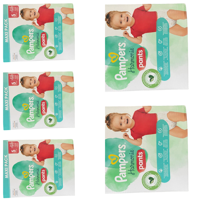 Lot de 320 Couches Pampers Harmonie Pants 12-17 kg Taille 5 Neuf