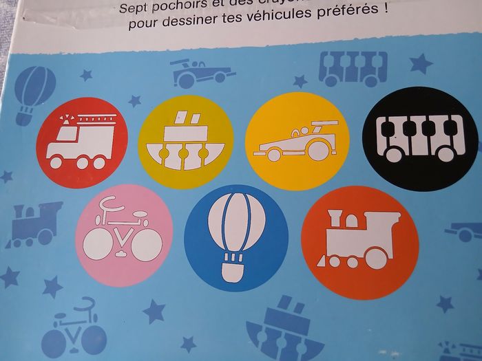 Neuf/activité 3ans+ "Livre à pochoirrs" inclus feuilles & crayons - photo numéro 9