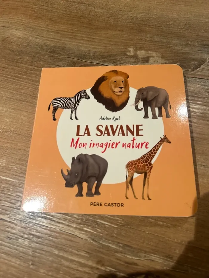 Livre mon imagier nature de la savane