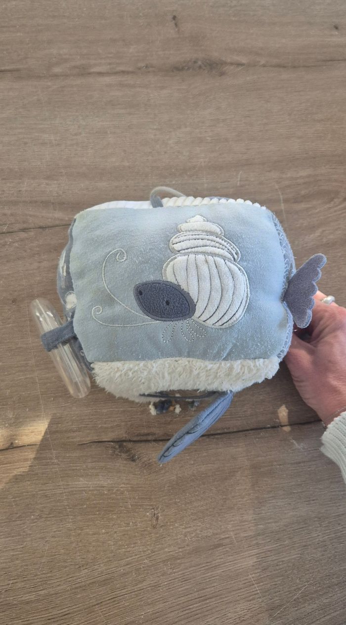 Cube d'activités en tissus Océan blue - photo numéro 9