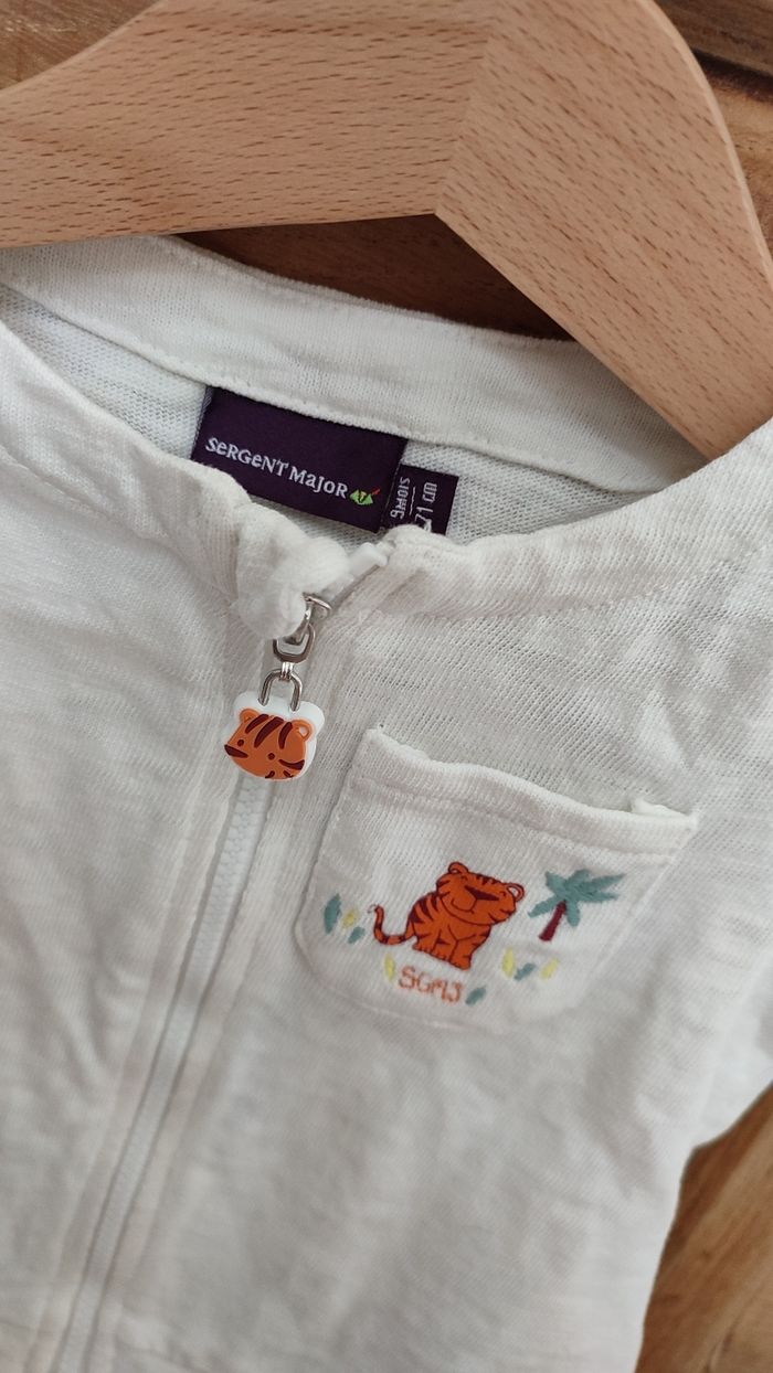 Gilet zippé sergent major 9 mois - photo numéro 2