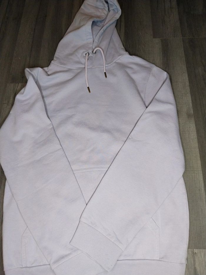 Sweat à capuche mauve sans marque S