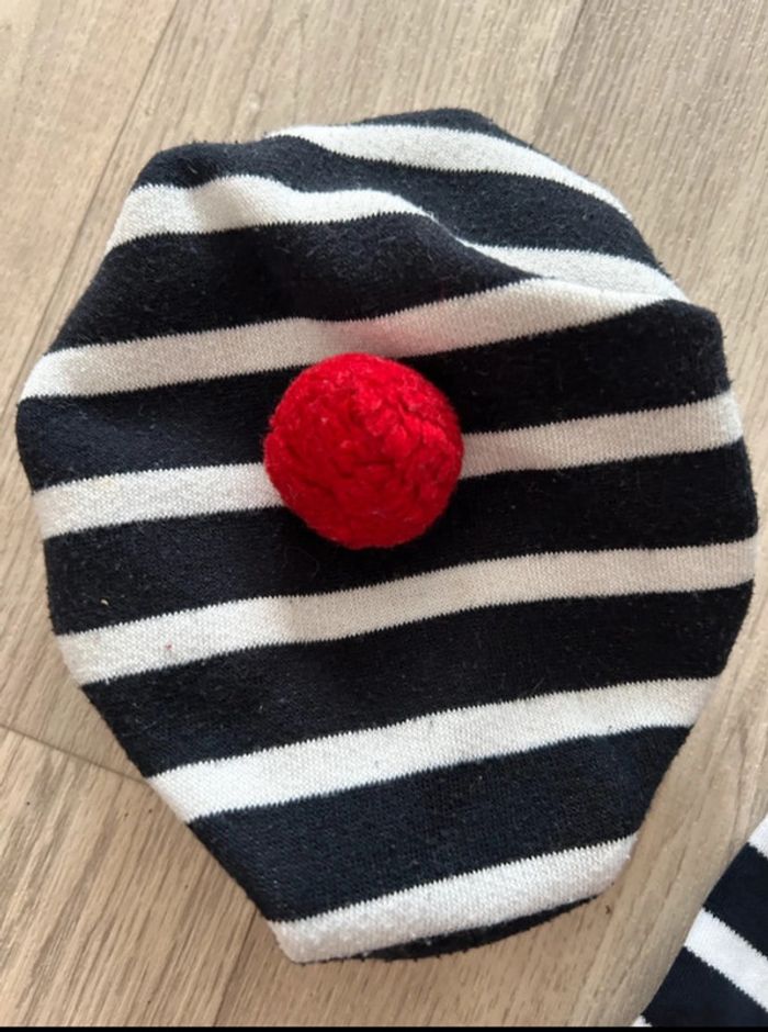 Écharpe et bonnet breton petit cœur à la mer - photo numéro 3