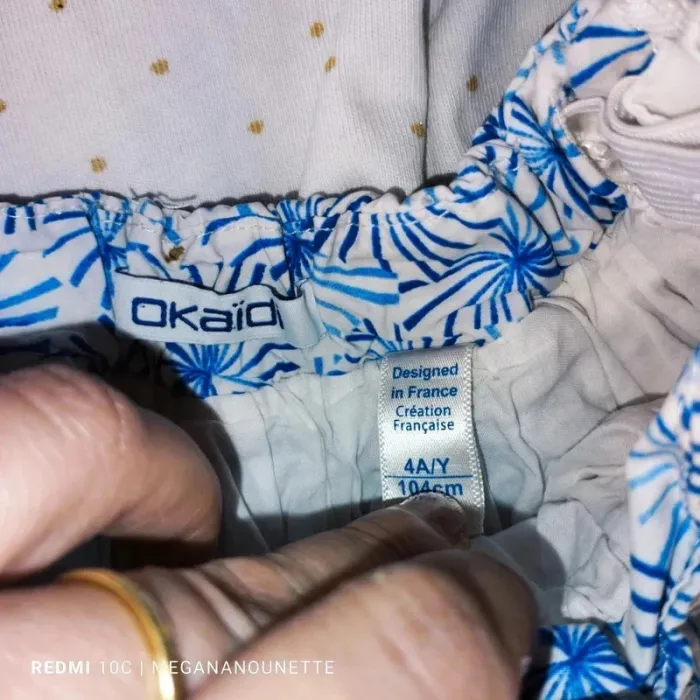 🌸 Ensemble Okaïdi fille – Taille 4 ans / 104 cm 💙🤍 - photo numéro 7