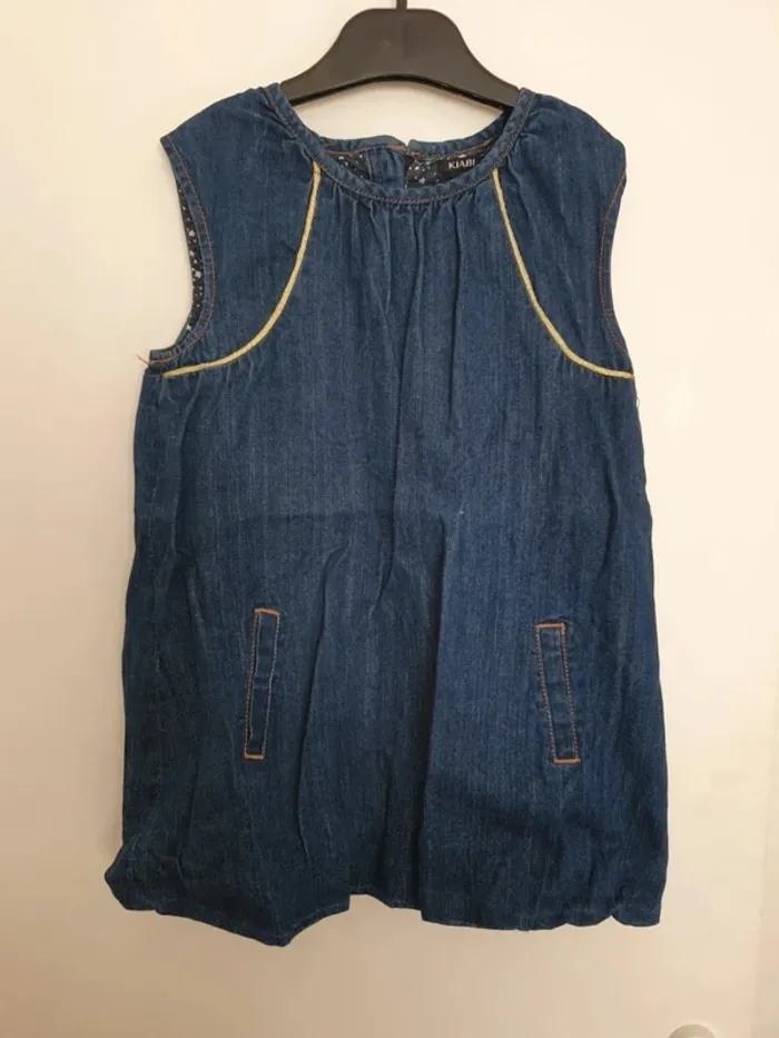 Robe jeans kiabi taille 3 ans fille - photo numéro 2
