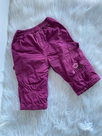 Jolie pantalon chaud bébé fille 12 mois mauve