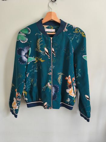 Bomber Femme - Blouson imprimé à Fleurs Asiatiques - PROMOD