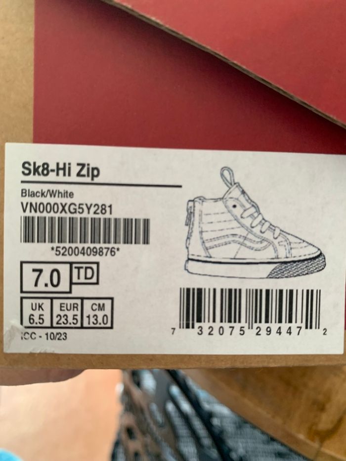 Vans. SK8-Hi Zip p23.5 - photo numéro 5