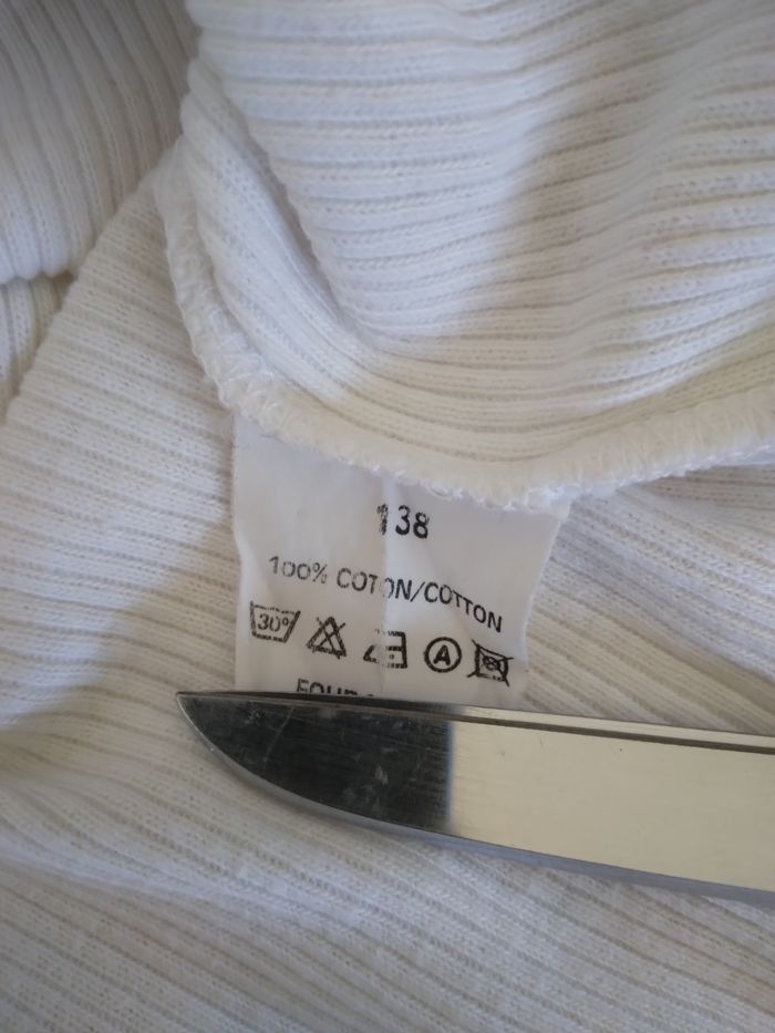 T-SHIRT blanc- 8 ans - photo numéro 8