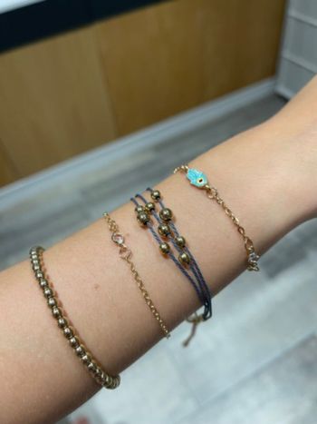 Bracelet femme couleur or fantaisie lot de 4