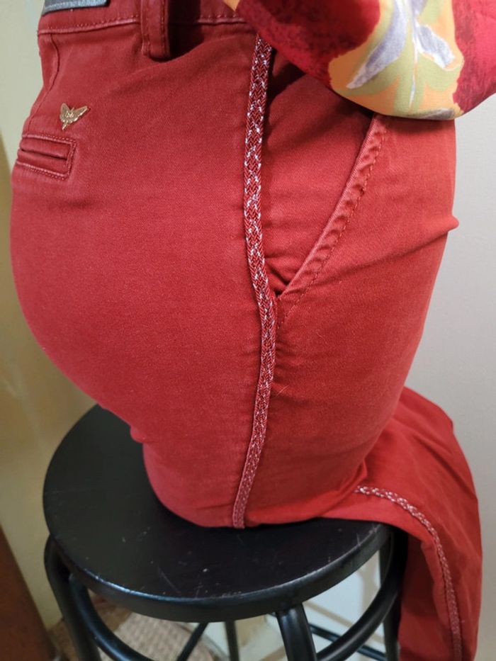 Pantalon Naomie, les petites bombes, bordeaux, taille 36 - photo numéro 7