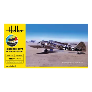 Maquette HELLER 56231 avion starter kit Messerschmitt Bf 108-B Taifun 1/72