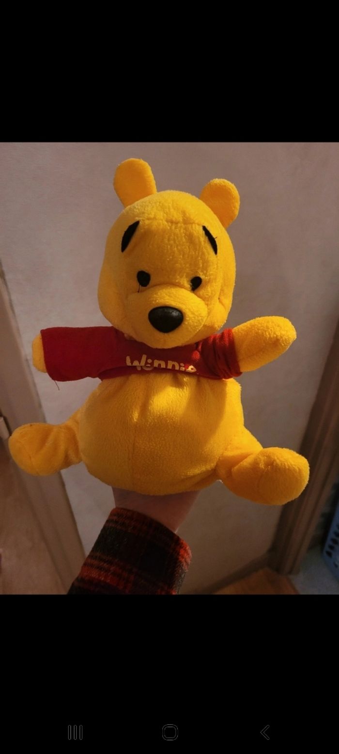 Peluche marionette winnie l'ourson - photo numéro 1