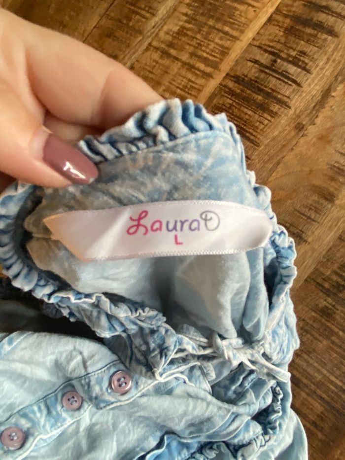 Robe sans manches bleu clair Laura D – Taille L - photo numéro 6