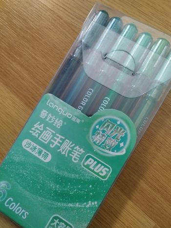 Pack  stylos gel Languo plus paillettes x6