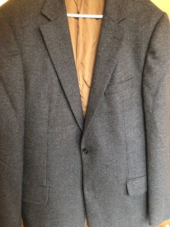 Veste blazer marron laine et cachemire